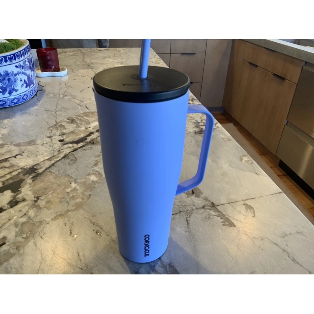 Corkcicle Cold Cup XL Insulated Tumbler With Handle Periwinkle - Picture 6 of 6